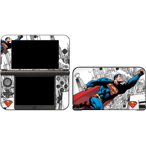 DC Comics Superman Super Speed Flying Over City Nintendo Skins