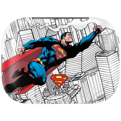 DC Comics Superman Super Speed Flying Over City Amazon Echo Buds Skin