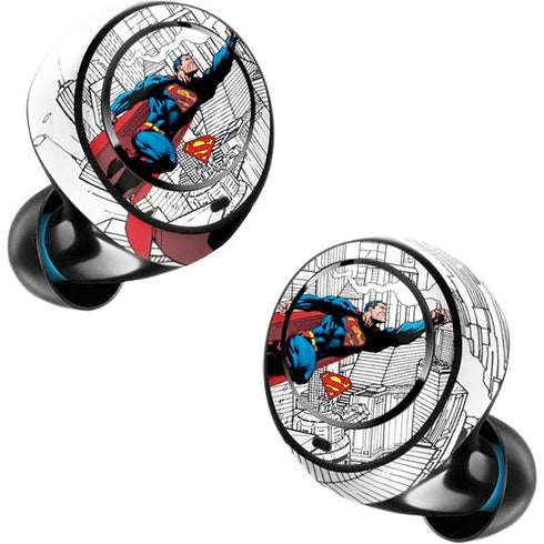 DC Comics Superman Super Speed Flying Over City Amazon Echo Buds Skin
