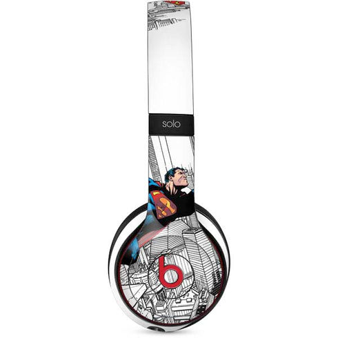 DC Comics Superman Super Speed Flying Over City Beats Solo 3 Wireless Skin