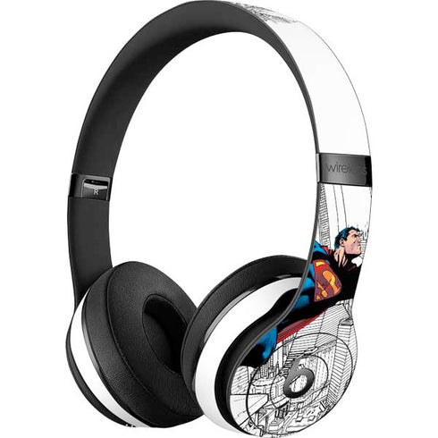 DC Comics Superman Super Speed Flying Over City Beats Solo 3 Wireless Skin