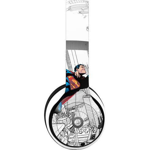 DC Comics Superman Super Speed Flying Over City Beats Solo 4 Wireless Headphones Skin