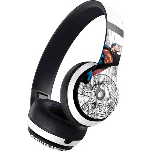 DC Comics Superman Super Speed Flying Over City Beats Solo 4 Wireless Headphones Skin