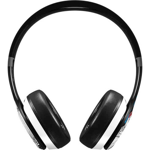 DC Comics Superman Super Speed Flying Over City Beats Solo 4 Wireless Headphones Skin
