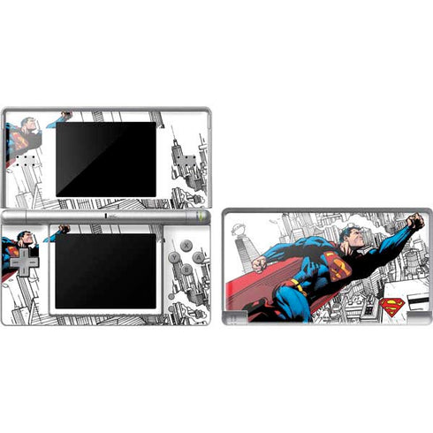 DC Comics Superman Super Speed Flying Over City DS Lite Skin