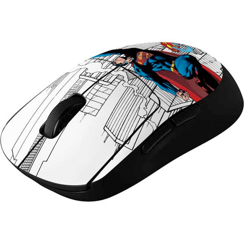 DC Comics Superman Super Speed Flying Over City G Pro Wireless Gaming Mouse Skin
