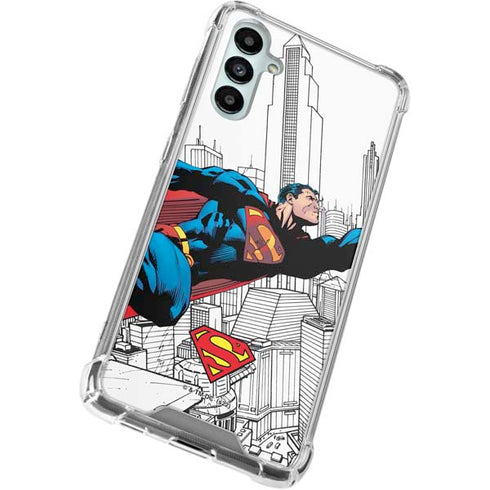 DC Comics Superman Super Speed Flying Over City Gabb Phone 4 Clear Case