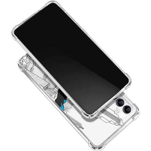 DC Comics Superman Super Speed Flying Over City Galaxy A16 5G Clear Case
