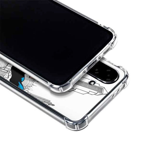 DC Comics Superman Super Speed Flying Over City Galaxy A36 5G Clear Case