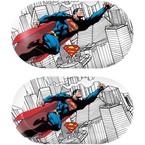 DC Comics Superman Super Speed Flying Over City Galaxy Buds Plus Skin