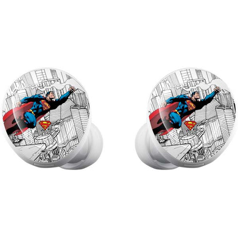 DC Comics Superman Super Speed Flying Over City Galaxy Buds Plus Skin