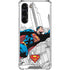 DC Comics Superman Super Speed Flying Over City Galaxy S24 FE Clear Case