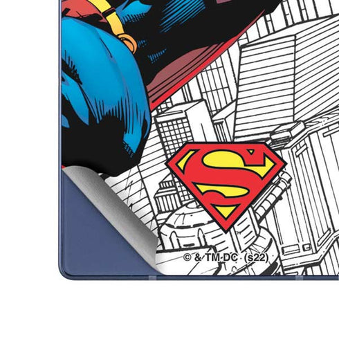DC Comics Superman Super Speed Flying Over City Galaxy Z Fold6 Skin