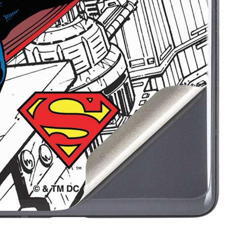 DC Comics Superman Super Speed Flying Over City Google Pixel 7a Skin