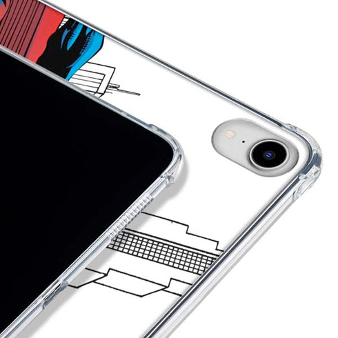 DC Comics Superman Super Speed Flying Over City iPad 11th Gen (2025) Clear Case