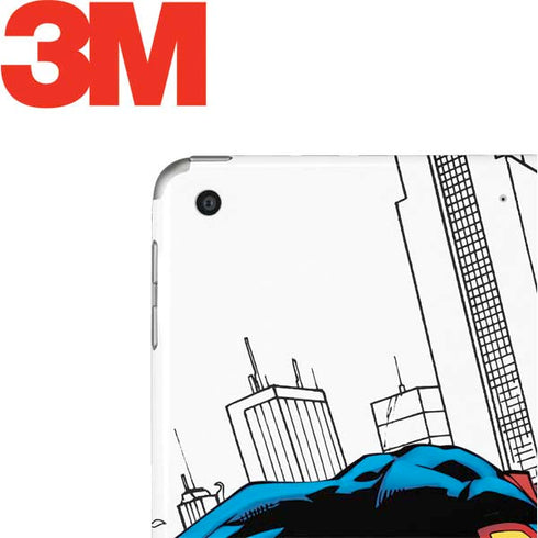 DC Comics Superman Super Speed Flying Over City Apple iPad Skin