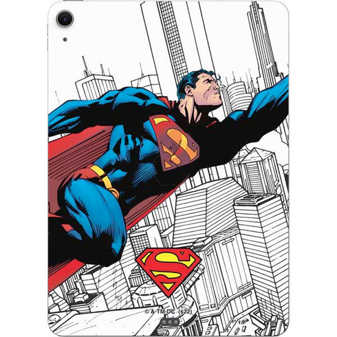 DC Comics Superman Super Speed Flying Over City Apple iPad Air Skin
