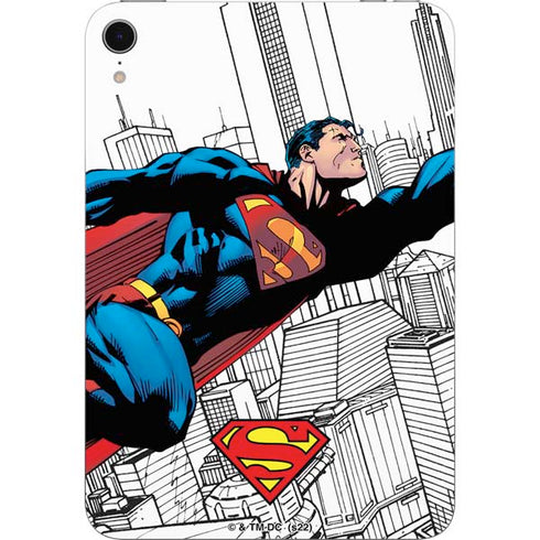 DC Comics Superman Super Speed Flying Over City Apple iPad Mini Skin