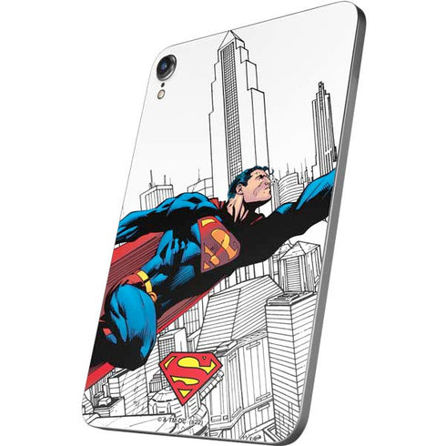 DC Comics Superman Super Speed Flying Over City Apple iPad Mini Skin