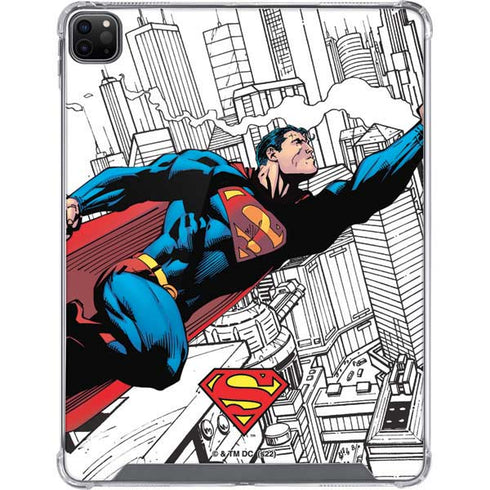 DC Comics Superman Super Speed Flying Over City iPad Cases