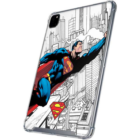 DC Comics Superman Super Speed Flying Over City iPad Cases