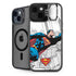 DC Comics Superman Super Speed Flying Over City iPhone 15 Plus Kickstand Case