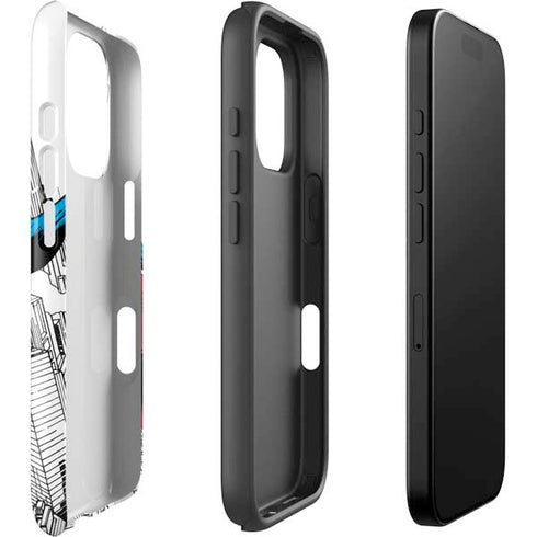 DC Comics Superman Super Speed Flying Over City iPhone 16 Pro Impact Case