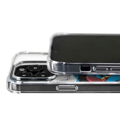 DC Comics Superman Super Speed Flying Over City iPhone 16 Pro MagSafe Case