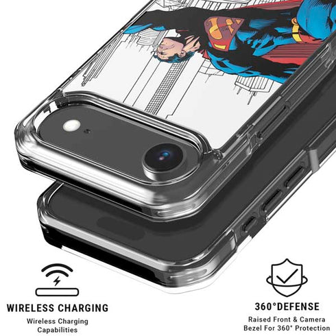 DC Comics Superman Super Speed Flying Over City iPhone 17 Air MagSafe Case