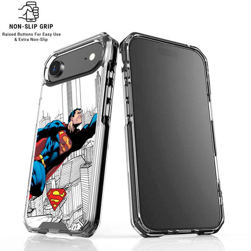 DC Comics Superman Super Speed Flying Over City iPhone 17 Air MagSafe Case