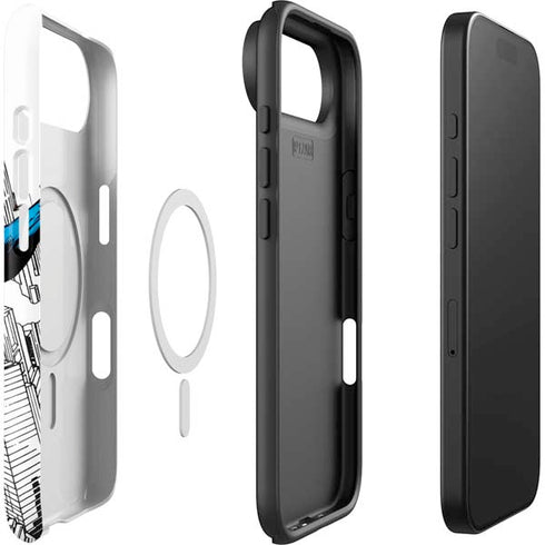 DC Comics Superman Super Speed Flying Over City iPhone 17 Air Magsafe Impact Case