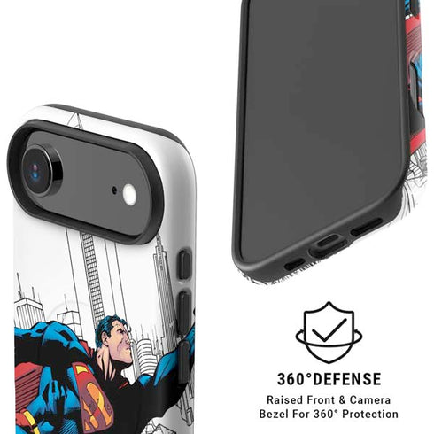 DC Comics Superman Super Speed Flying Over City iPhone 17 Air Magsafe Impact Case