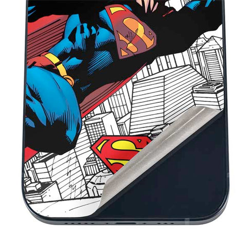 DC Comics Superman Super Speed Flying Over City iPhone 17 Air Skin