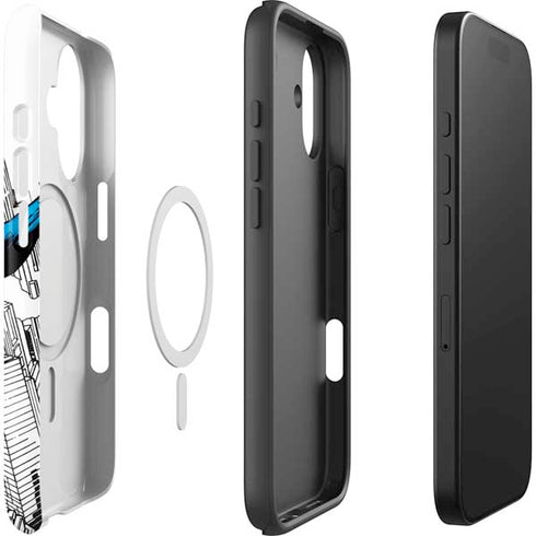 DC Comics Superman Super Speed Flying Over City iPhone 17 Magsafe Impact Case