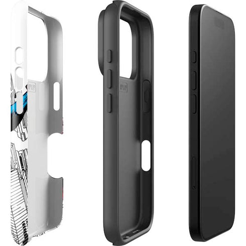 DC Comics Superman Super Speed Flying Over City iPhone 17 Pro Max Impact Case