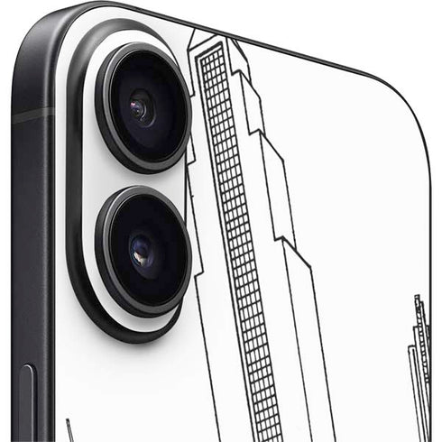 DC Comics Superman Super Speed Flying Over City iPhone 17 Skin