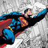 DC Comics Superman Super Speed Flying Over City Dell Latitude Skin
