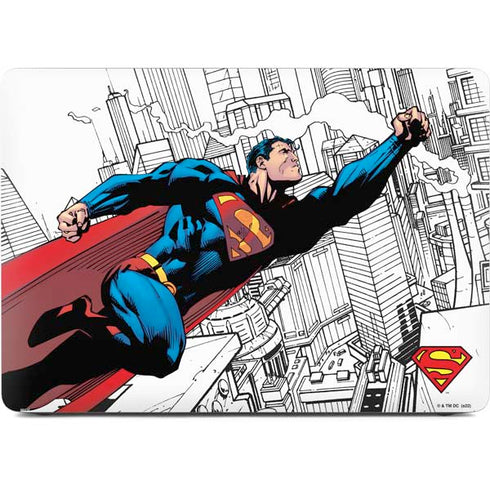 DC Comics Superman Super Speed Flying Over City Apple MacBook Pro 16-inch Skin