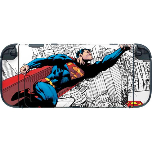 DC Comics Superman Super Speed Flying Over City Nintendo Switch 2 (2025) with Joy-Con Skin