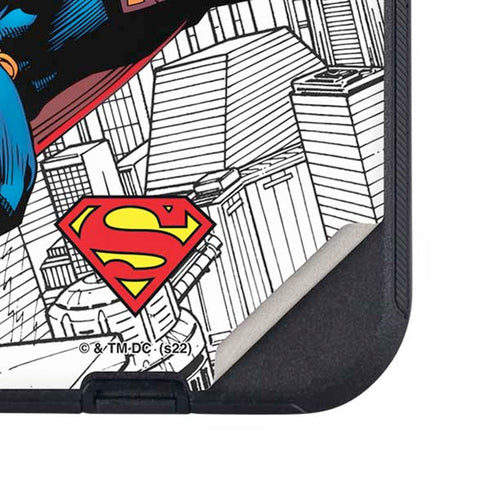 DC Comics Superman Super Speed Flying Over City Otterbox Defender iPhone Skin