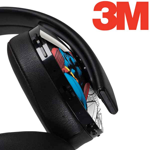 DC Comics Superman Super Speed Flying Over City PlayStation 4 Gold Wireless Headset Skin