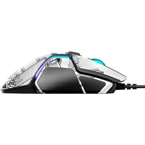 DC Comics Superman Super Speed Flying Over City SteelSeries Rival 600 Gaming Mouse Skin