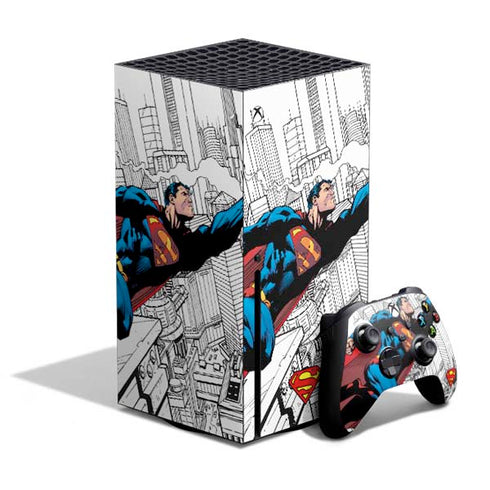 DC Comics Superman Super Speed Flying Over City Xbox Series X Skins