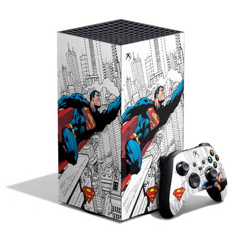 DC Comics Superman Super Speed Flying Over City XBox Series X Digital Edition Bundle Skin