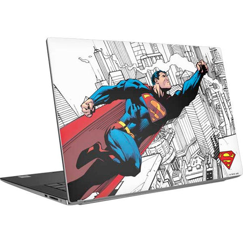 DC Comics Superman Super Speed Flying Over City Dell XPS Skin