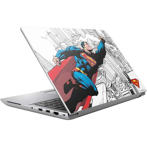 DC Comics Superman Super Speed Flying Over City HP ZBook Fury 16 G10 Skin