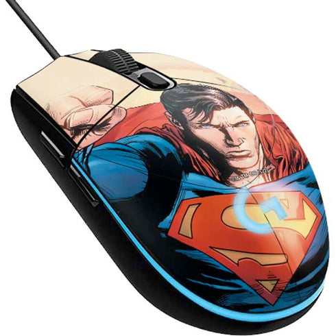 DC Comics Superman Flying Pose Action Comics #957 Art by Patch Zircher G203 Prodigy RGB Wired Gaming Mouse Skin