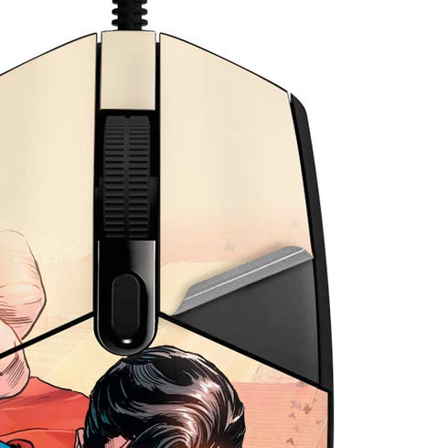 DC Comics Superman Flying Pose Action Comics #957 Art by Patch Zircher G203 Prodigy RGB Wired Gaming Mouse Skin