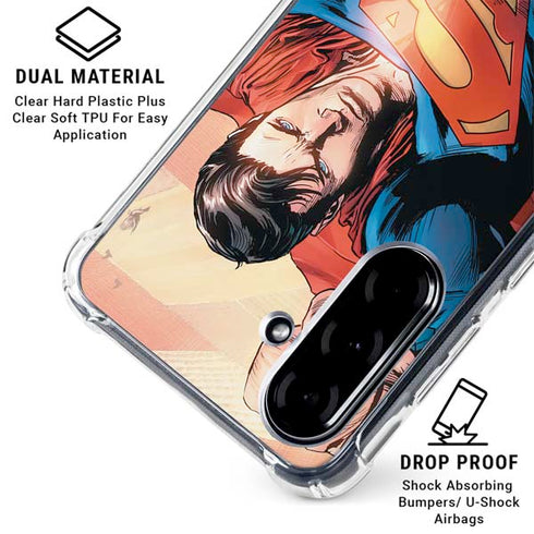 DC Comics Superman Flying Pose Action Comics #957 Art by Patch Zircher Galaxy A36 5G Clear Case