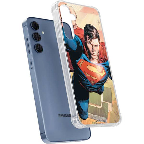 DC Comics Superman Flying Pose Action Comics #957 Art by Patch Zircher Galaxy A55 5G Clear Case
